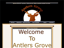 Tablet Screenshot of antlersgrove.com